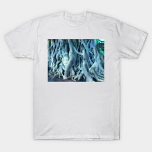 Buddha in Tree Roots T-Shirt